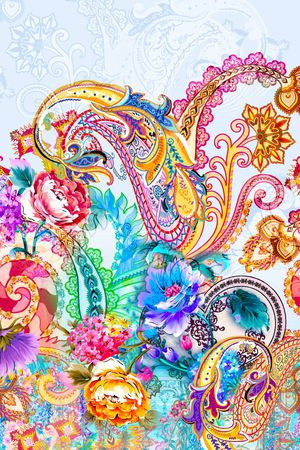 数码花型印花花型图片