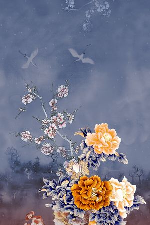 香云纱印花花型图片