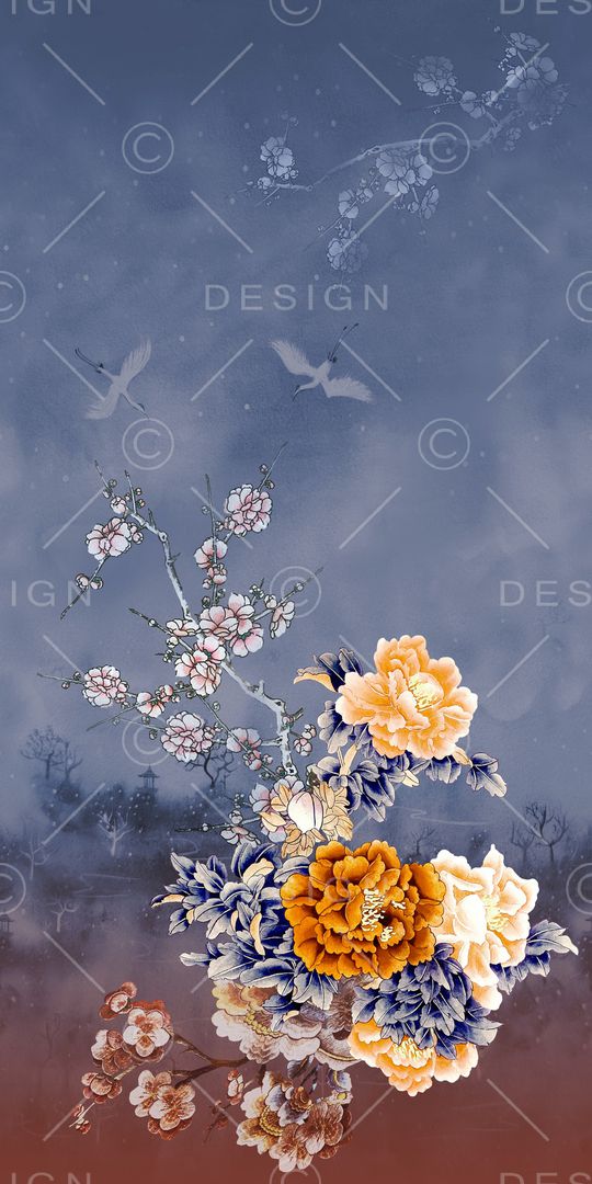 香云纱印花花型图片