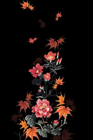 大牌风印花花型图片