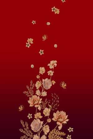 大牌风印花花型图片
