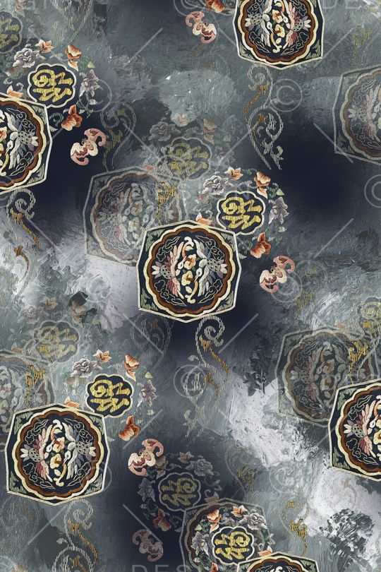 数码花型印花花型图片