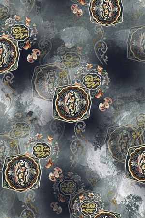 数码花型印花花型图片