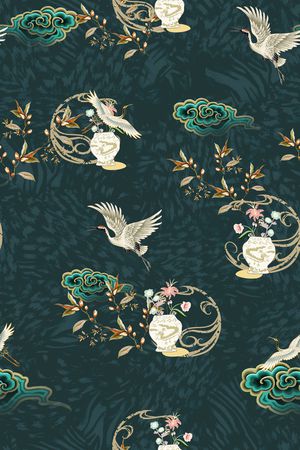花卉印花花型图片