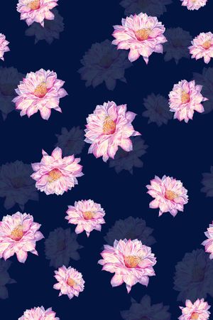 花卉印花花型图片