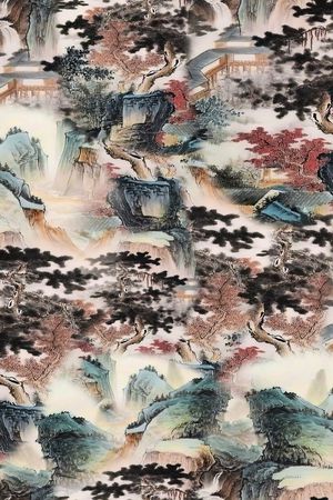 香云纱印花花型图片