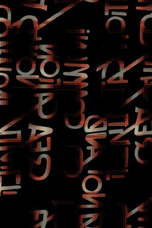 字母印花花型图片