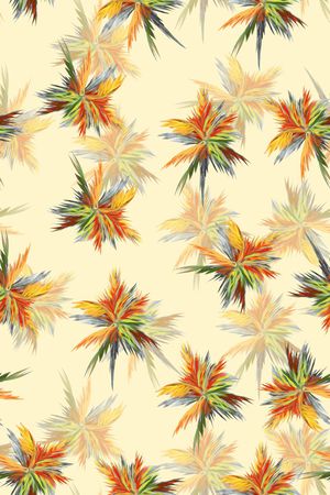 叶子印花花型图片
