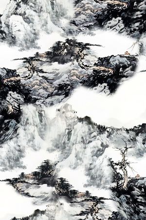旗袍印花花型图片