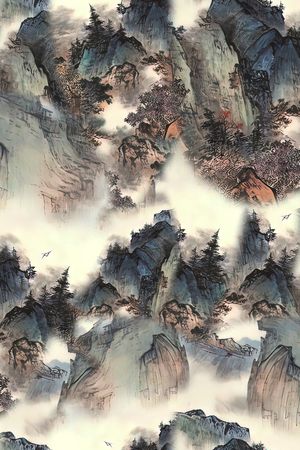 香云纱印花花型图片