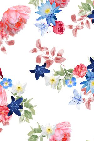 花卉印花花型图片
