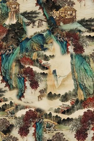 香云纱印花花型图片