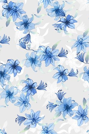 花卉印花花型图片