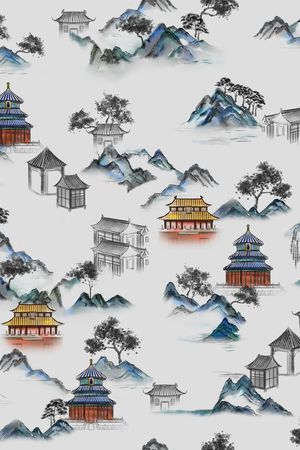 连衣裙印花花型图片