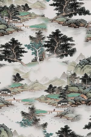 香云纱印花花型图片