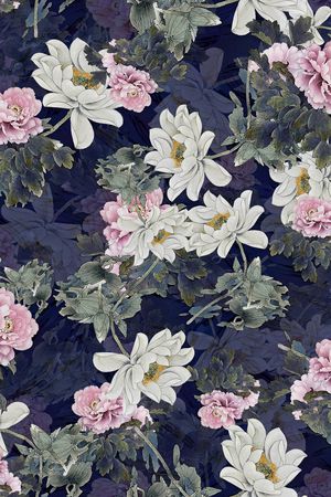 大花印花花型图片