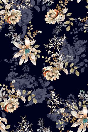 花卉印花花型图片