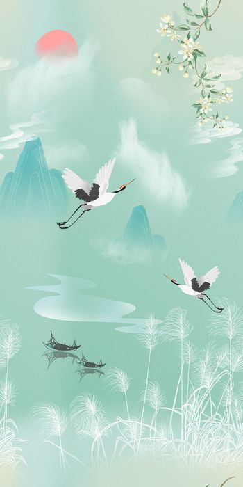 绿植树叶印花花型图片