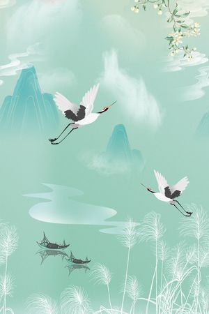 绿植树叶印花花型图片