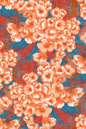 梅花印花花型图片