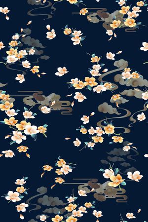 花卉印花花型图片