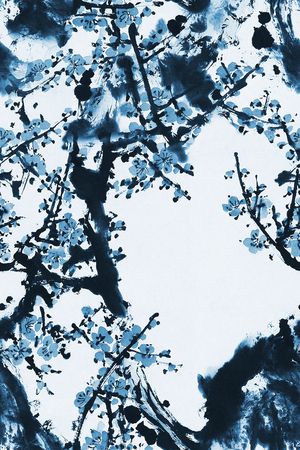 梅花印花花型图片