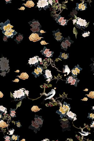 花卉印花花型图片