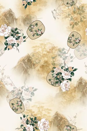 花卉印花花型图片