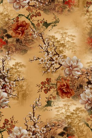 花卉印花花型图片