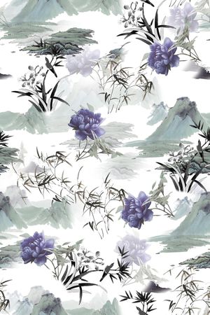 花卉印花花型图片
