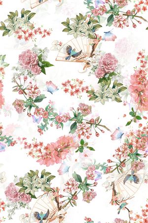 鸟印花花型图片