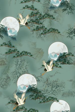 香云纱印花花型图片
