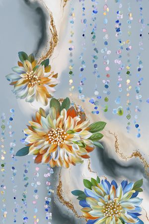 定位花印花花型图片