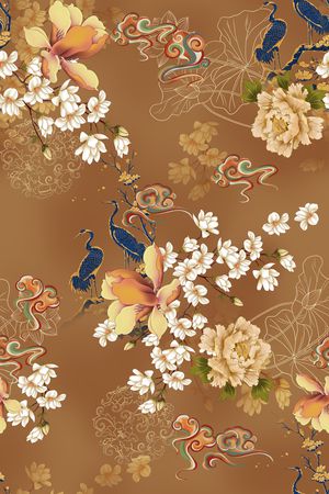 花卉印花花型图片
