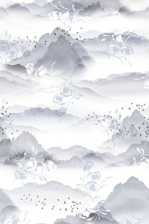 旗袍印花花型图片