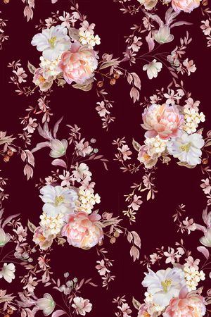 花卉印花花型图片