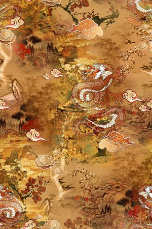 香云纱印花花型图片