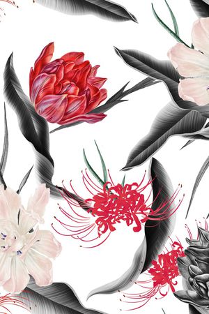 花卉印花花型图片