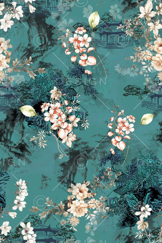 花卉印花花型图片