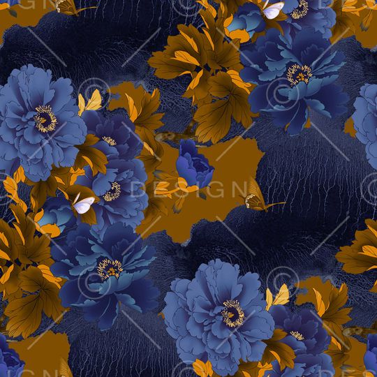 旗袍印花花型图片