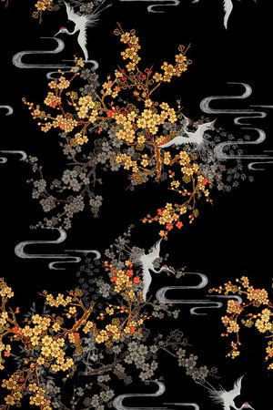香云纱印花花型图片