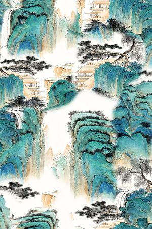 国画印花花型图片
