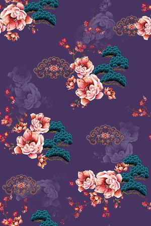 花卉印花花型图片