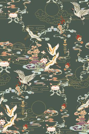 香云纱印花花型图片