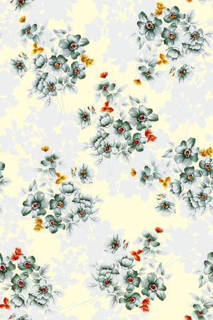 花卉印花花型图片