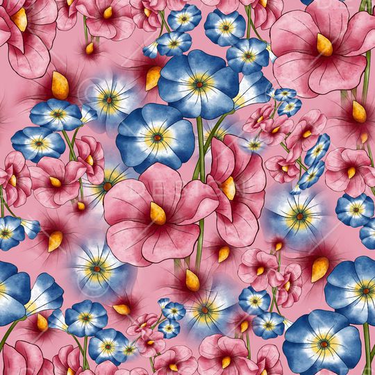 花卉印花花型图片