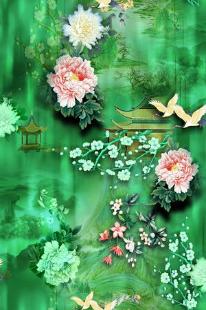 花卉印花花型图片
