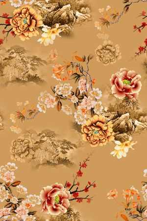 花卉印花花型图片
