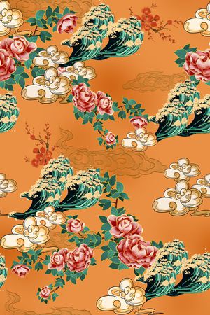 花卉印花花型图片