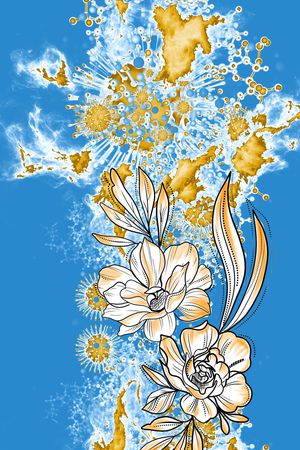 定位花印花花型图片